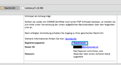 Benutzen Sie den Link «Registrieren» rechts von «Registrierungsseite».